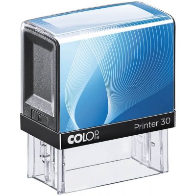 COLOP Samonamáčecí razítko Printer 30 Barva strojku: MODRÁ, Barva inkoustu: RŮŽOVÁ – Zboží Mobilmania