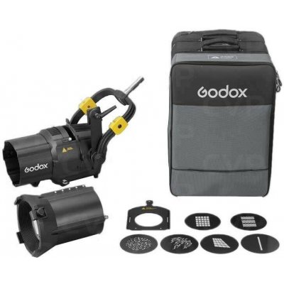 Godox Knowled Projetion Attachment(with 6pcs gobo )for MG1200BI/MG2400BI/MG1200R /MG2400R GP26K – Zboží Živě