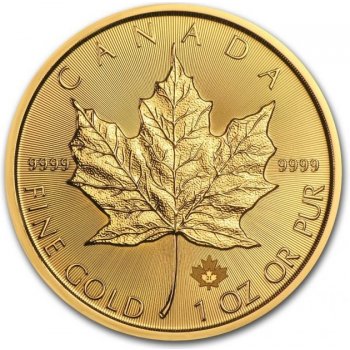 Royal Canadian Mint Maple Leaf zlatá mince 50 CAD stand 1 oz