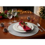 Mybesthome Prostírání kulaté Migro stříbrná 38cm – Zboží Dáma