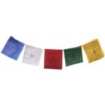 Tibetské modlitební vlaječky Lungta II 20 x 24 cm 10 ks – Zboží Dáma