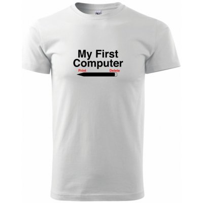 My First Computer klasické pánské triko bílá – Zboží Mobilmania