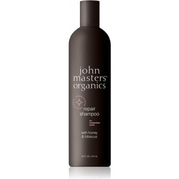 John Masters Organics Honey & Hibiscus obnovující šampon pro posílení vlasů 473 ml