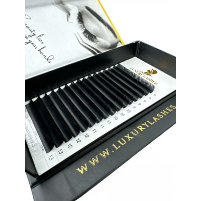 Volume řasy Luxury Lashes (16 řad) Zakřivení umělých řas: D, Délka umělých řas: Mix délek 8-13 mm, Tloušťka řas: 005 – Zboží Mobilmania