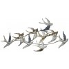 Klasický fotorámeček Nástěnné kovové hejno ptáků – 116x6x62 cm