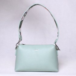 David Jones malá pevná kabelka na rameno crossbody CM5757 zelená