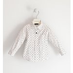 Sarabanda košile s dlouhým rukávem puntík bílá – Zboží Dáma