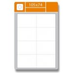 SK Label Gloss EPGW105074A4 samolepicí etikety bílé 105 × 74 mm 800 etiket – Sleviste.cz