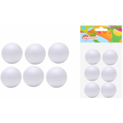 Wiky Koule dekorační polystyrénové 3 cm 6 ks – Hledejceny.cz