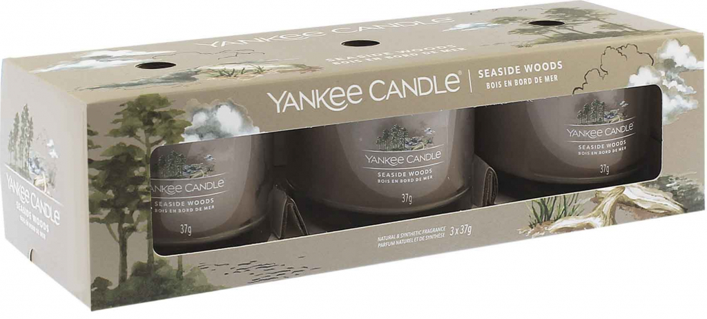 Yankee Candle SEASIDE WOODS 3x 37 g