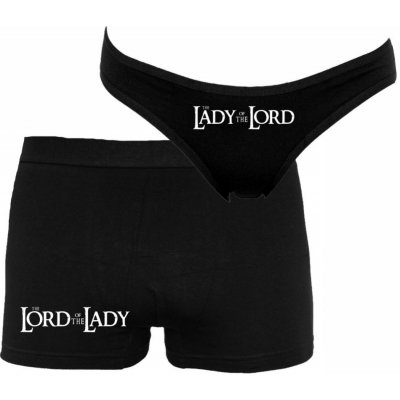 Bastard Párové spodní prádlo Boxerky a kalhotky The Lord of The Lady Černá – Hledejceny.cz