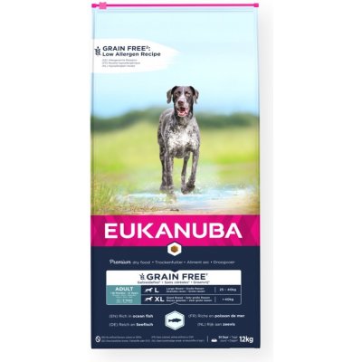 Eukanuba Adult Large & Giant Breed Grain Free Ocean Fish 12 kg – Hledejceny.cz