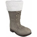 Clayre & Eef Šedá vánoční dekorace santova bota - 37*23*43 cm – Hledejceny.cz