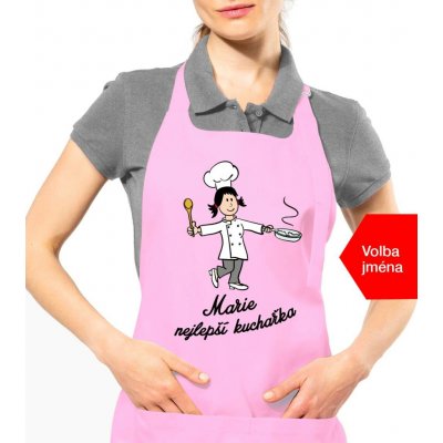 Kariban HobbyTriko Zástěra pro ženy se jménem Růžová (Light Pink) – Hledejceny.cz