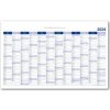 Kalendář Nástěnný Plánovací mapa PL 63x100 cm modrá 2024