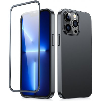 Pouzdro Joyroom 360 Full Case front and back cover iPHONE 13 Pro + tempered glass screen protector černé