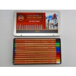 Koh-i-noor křídy prašné umělecké v tužce GIOCONDA souprava 12 ks v plechové krabičce – Zboží Dáma