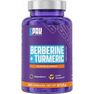 6Pak Nutrition Berberin + kurkuma 90 kapslí – Hledejceny.cz