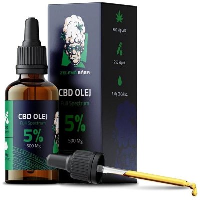 ZELENÁ BÁBA CBD 5% Full Spectrum konopný olej 10 ml