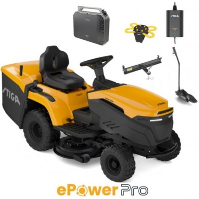 Stiga Estate 384e ePower PRO + aku baterie 40 Ah 2T2210481/ST1SET – Hledejceny.cz