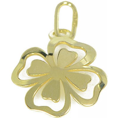 Zlatnictví Zlatíčko Zlatý přívěsek čtyřlístek PA0622 – Sleviste.cz