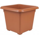Nohel Garden květináč QUATTRO plastový terakota 40x40 cm – Zboží Dáma