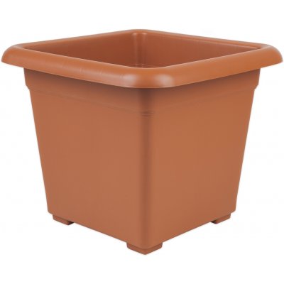 Nohel Garden květináč QUATTRO plastový terakota 40x40 cm – Zboží Dáma