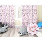 Biante Dětský dekorační závěs PML-037 Růžová cukrárna 145x150 cm – Hledejceny.cz