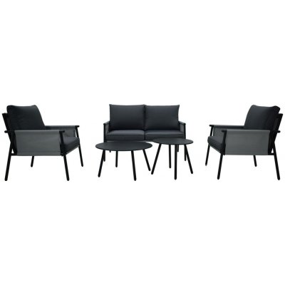 Quadrato Outdoor Zahradní sedací souprava 342242 (černá / 5dílná) – Hledejceny.cz