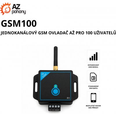 GSM100 - GSM ovladač s 1 výstupem až pro 100 uživatelů – Zboží Mobilmania
