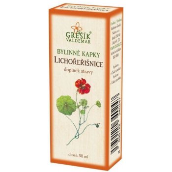 Grešík Natura Lichořeřišnice bylinné kapky 50 ml