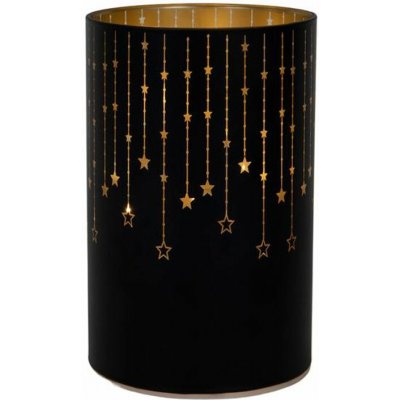 HIT Dekorativní lucerna LED 14cm černá – Hledejceny.cz