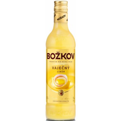 Božkov Vaječný likér 15% 0,5 l (holá láhev)