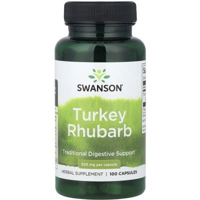 Swanson Turkey Rhubarb Rebarbora dlanitá 500 mg 100 kapslí – Hledejceny.cz