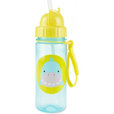 Skip Hop Zoo hrnek s brčkem PP bez PVC a BPA žralok 385 ml žluto modrý – Zboží Mobilmania