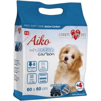Aiko Soft plenky pro psy Care ActivCarbon 60 x 60 cm 10 ks – Sleviste.cz