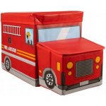 Kruzzel Box Hasičské auto 53 x 26 x 31,5 cm 22489 – Zboží Mobilmania