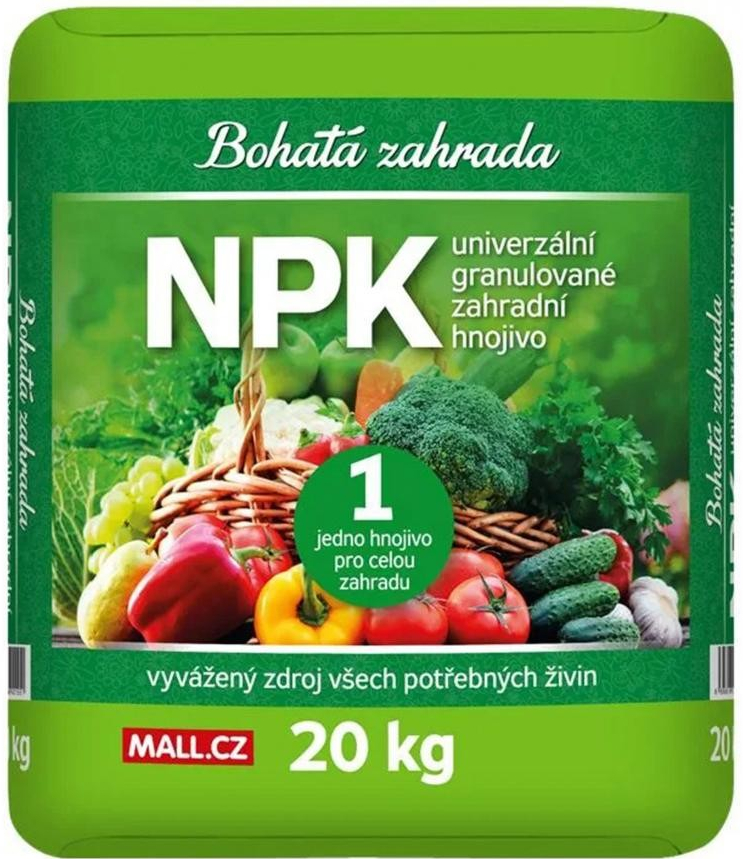 Bohatá zahrada NPK - Univerzální zahradní hnojivo 20kg