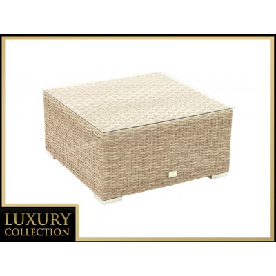 DEOKORK Ratanový stolek/taburet MALIBU (cappuccino) – Hledejceny.cz
