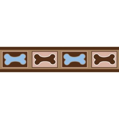 Red Dingo Obojek Bone YaRD Brown – Zboží Mobilmania