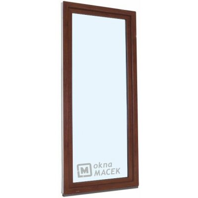 Kömmerling balkonové dveře 70 AD OS levé ořech/ořech 70 x 200 cm jednostranná klika + madýlko + PVC rám – Hledejceny.cz
