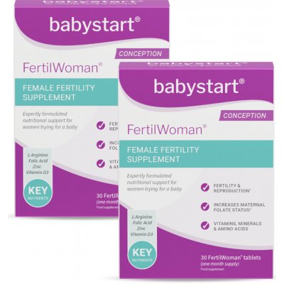 Babystart FertilWoman vitamíny pro ženy s kyselinou listovou 2x 30 tablet – Hledejceny.cz
