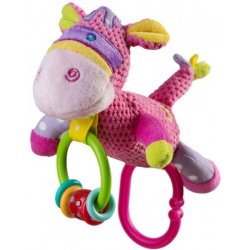 BabyOno Rainbow plyšová hračka s chrastítkem Flower