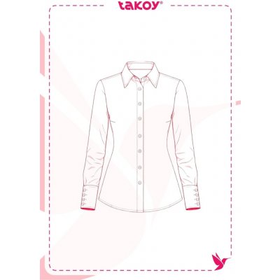 Takoy Elektronický PDF střih dámská košile Barcelona-32-38 – Hledejceny.cz