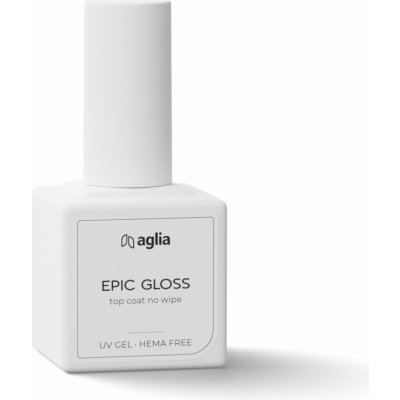 Aglia Epic Gloss vrchní bezvýpotkový UV gel hema free 15 ml – Zboží Dáma