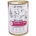 All Animals Dog hovězí mleté s rýží 400 g – Zboží Mobilmania