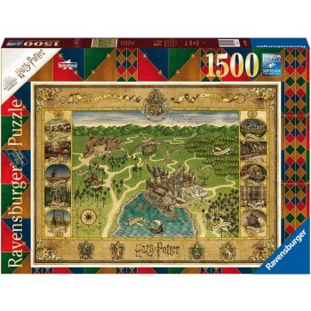 RAVENSBURGER Mapa Bradavic 1500 dílků