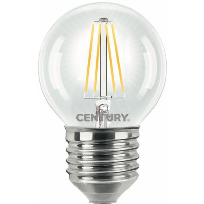 Century LED FILAMENT MINI GLOBE ČIRÁ 4W E27 2700K 470Lm 360d 45x72mm IP20 CEN INH1G-042727 Teplá bílá Čirá