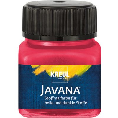 Barva na světlý a tmavý textil Javana 20 ml třešňová – Zboží Dáma
