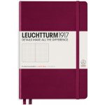 Leuchtturm1917 Medium A5 Tečkovaný zápisník Port Red – Zboží Živě
